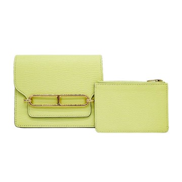 Hermes Roulis Slim 山羊皮金釦零錢包腰包