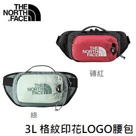 [ THE NORTH FACE ] 中性 3L 格紋印花LOGO腰包 / NF0A52RW