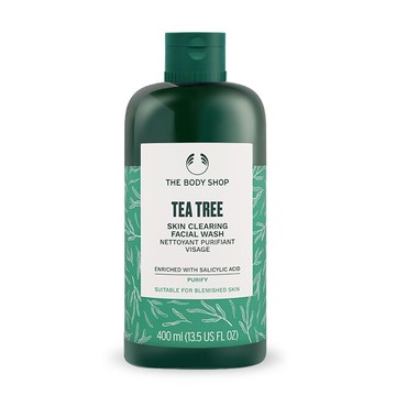 THE BODY SHOP 茶樹淨膚深層潔面膠(400ml)-國際航空版