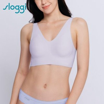 sloggi-ZERO FEEL TOP零感系列有機棉低V款背心式內衣 丁香軟糖