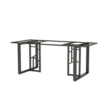 優樂悅~新中式辦公茶桌腿桌腳巖板大理石大板支架金屬支撐腳架桌子腿現貨