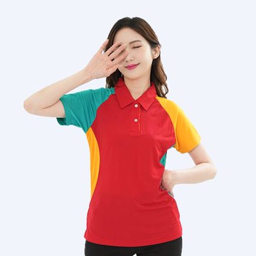 【遊遍天下】MIT台灣製女款顯瘦撞色時尚吸濕排汗機能POLO衫（S118 ）