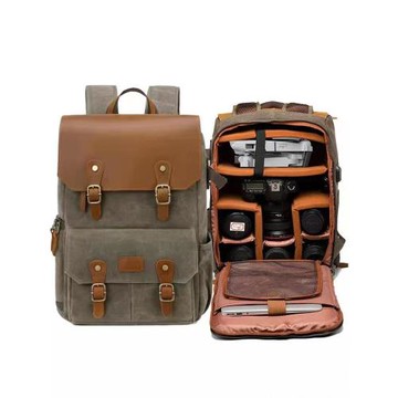 攝影包適用于佳能索尼康相機雙肩背包單反攝像機無人機帆布電腦包