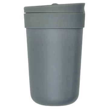 VIIDA KAVi 翻轉咖啡杯 300mL 食品級PP上蓋 304不鏽鋼瓶身 316不鏽鋼內膽 304不鏽鋼濾網  冷山灰  1個