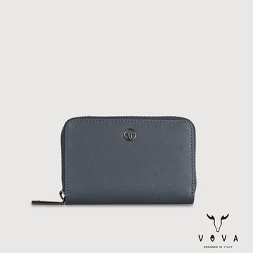 【VOVA 沃汎】台灣總代理 卡西安 拉鍊零錢包-藍色/VA134W013NY
