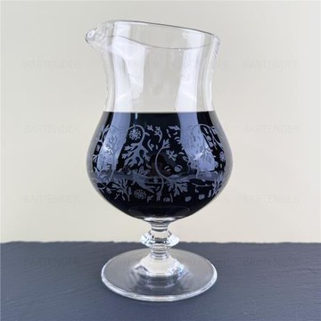 ITALESSE艾草系列超絲滑水晶玻璃攪拌杯1000毫升（意大利進口）