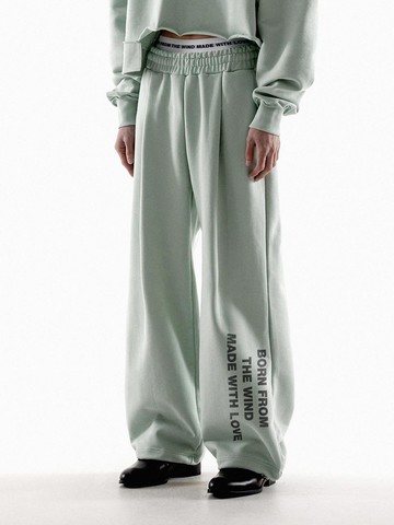 MWL STRING ONE TUCK PANTS [SAGE]