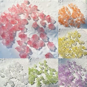 ⚡免運臺灣有貨⚡12mm鈴鐺花蕊花心風鈴花托琉璃DIY手工髮簪製作古風耳環材料配件⚡可開票