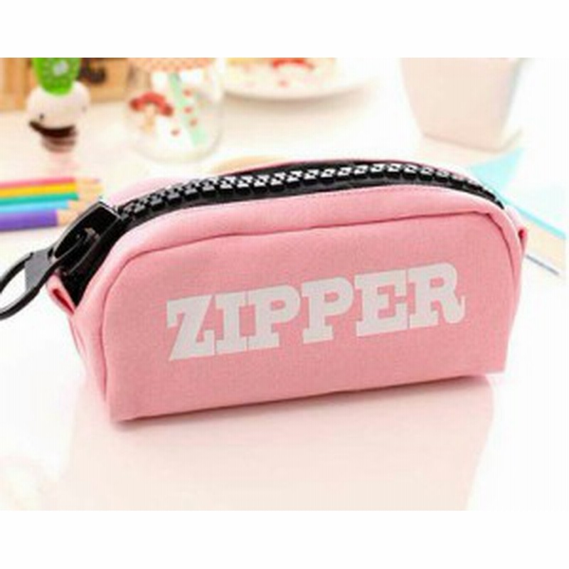 訳あり ペンケース シンプル Zipper ざっくりファスナー 大容量 ピンク 通販 Lineポイント最大1 0 Get Lineショッピング