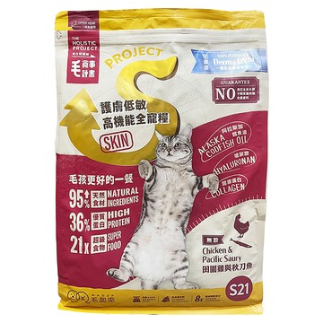 MAOUP 毛起來 護膚無穀貓糧 S21  5.5kg  1袋  田園雞 + 秋刀魚