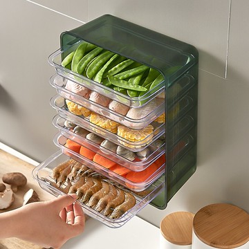 備菜盤透明菜架子加厚廚房多層置物架可疊加收納架備菜盤配菜神器