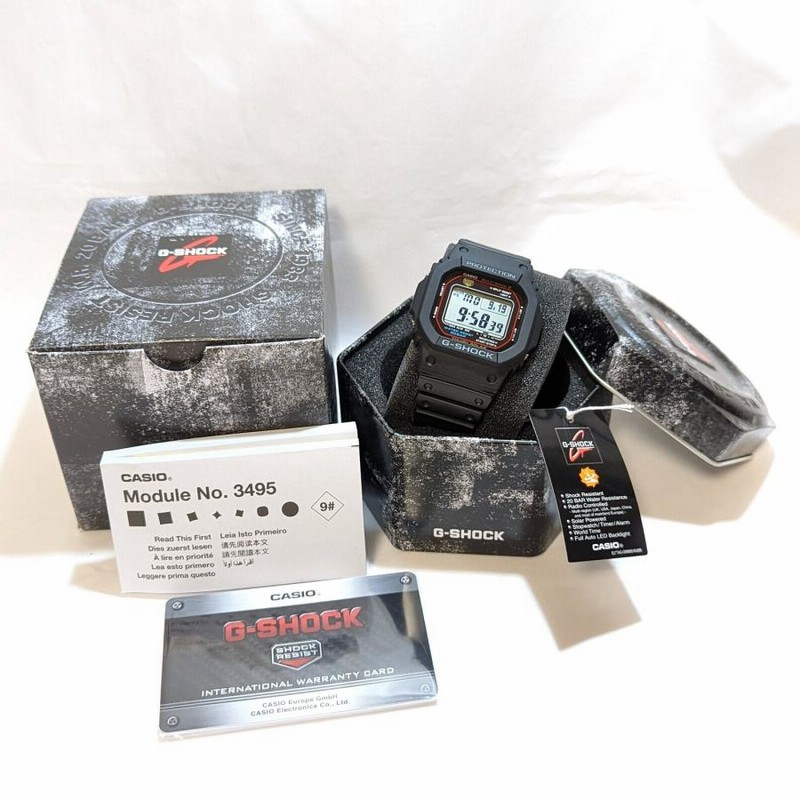 極美品 G-SHOCK GW-M5610 電波ソーラー ブラック スクウェア