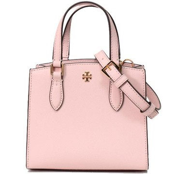 TORY BURCH - 素面皮革二用包-粉色