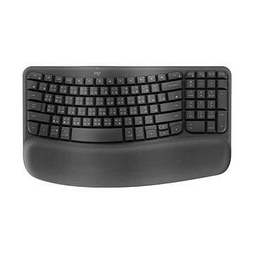 【 Logitech 羅技 】Wave KEYS 石墨灰 無線 靜音 人體工學 鍵盤