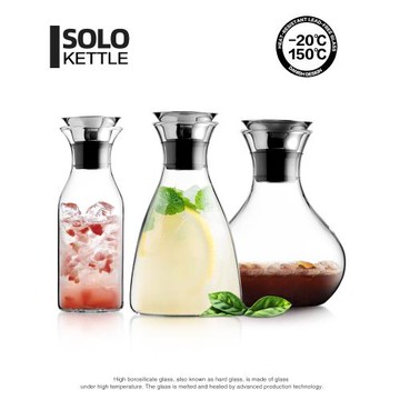 耐高溫玻璃冷水壺 涼水壺家用耐熱防爆 大容量涼水杯果汁扎壺套裝