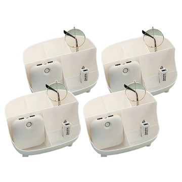 拯救雜亂桌面萬用收納盒 尺寸: 18.8*10.8cm PP材質  4個  顏色隨機