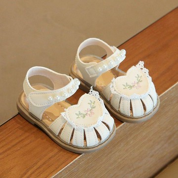 🍭臺灣出貨🍭夏季寶寶涼鞋古風女嬰兒學步鞋小童鞋包頭防滑公主鞋可愛洋氣刺繡