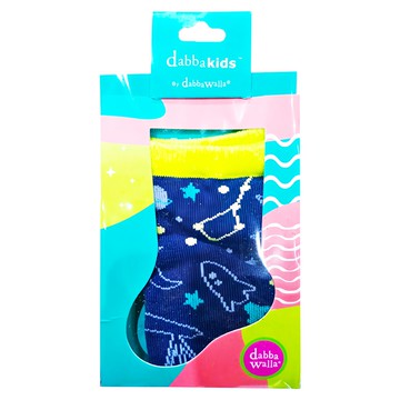 dabbakids 兒童防磨止滑瓦拉中筒襪  S(11~16cm)  宇宙巡航