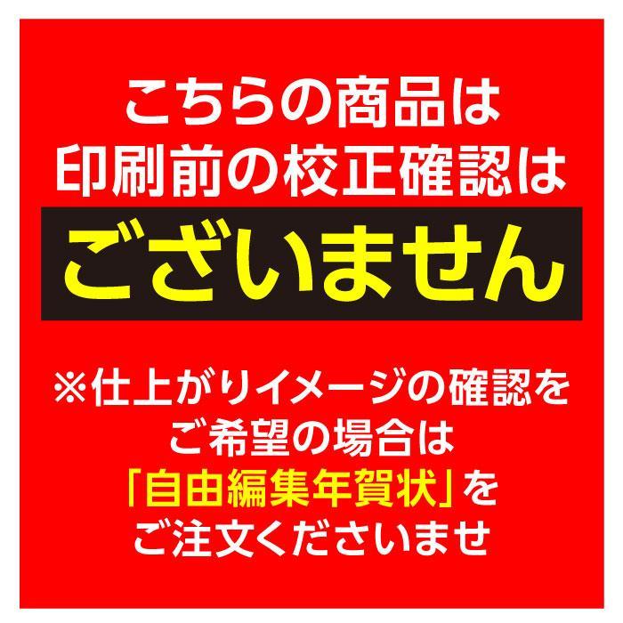 年賀状 年賀はがき 32枚 お年玉付き 2024年 差出人印刷込み（デザイン：HA023） たつ 龍 竜 辰年 かわいい イラスト 30枚＋2枚