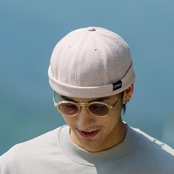 人字紋抽繩水兵帽