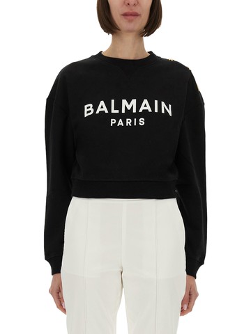 balmain sweatshirt with logo print