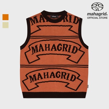 [MAHAGRID] FLAG LOGO針織背心_韓風