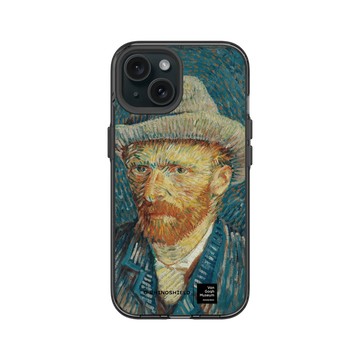 iPhone 15 Clear 酷墨灰 - Van Gogh Museum - 戴灰氈帽的自畫像