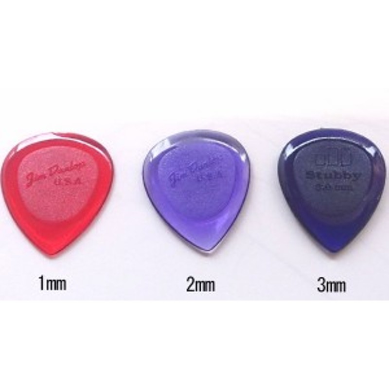 Jim Dunlop ギターピック Stubby 474 1.0, 2.0 3.0 mm 通販 LINEポイント最大1.0%GET |  LINEショッピング