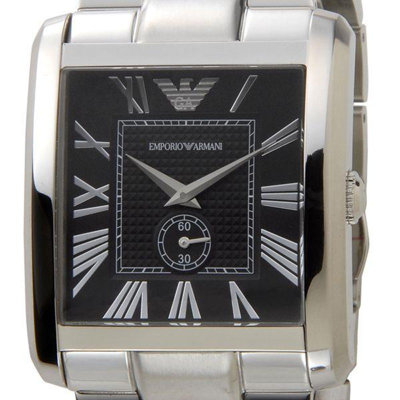 EMPORIO ARMANI 腕時計 Emporio Armani Chronograph Blue Dial Silver Steel Strap