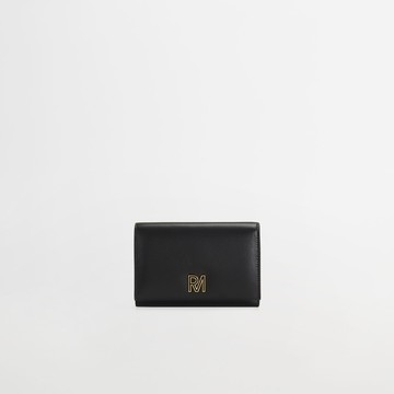 蔓莉真皮鐵鍊中夾