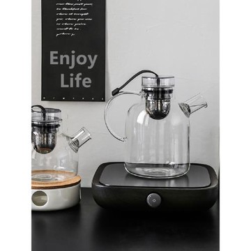 JODU高級感耐熱玻璃輕奢泡茶壺丹麥極簡冷水壺家用涼水壺水杯套裝