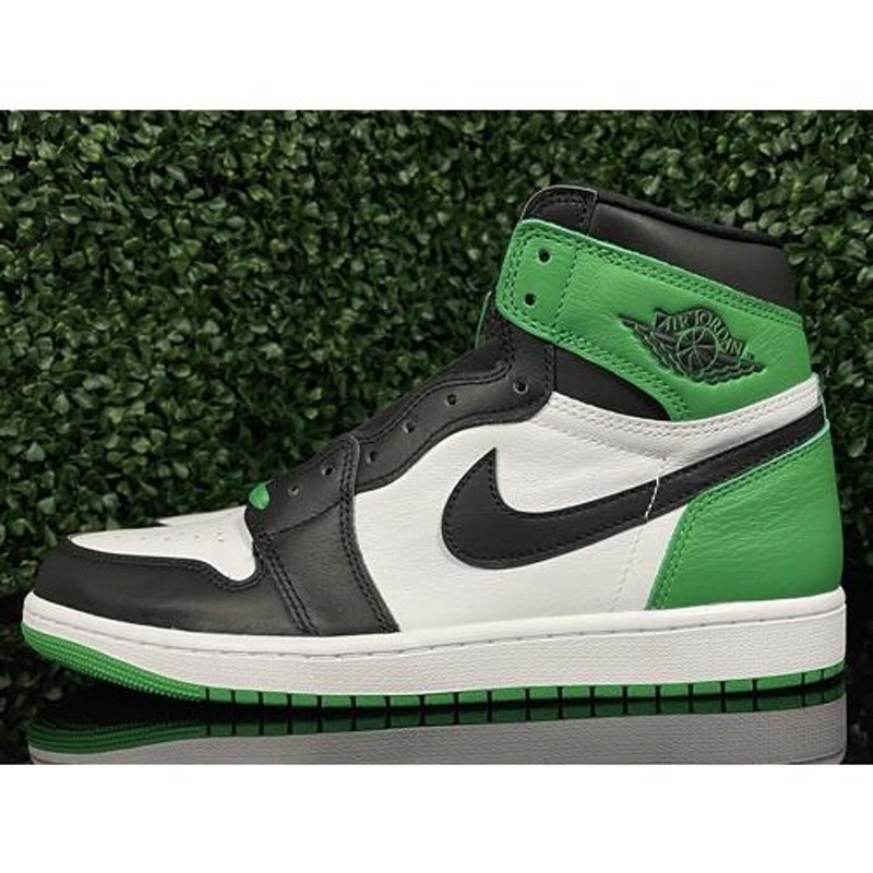 24cm DZ5485-031 AIR JORDAN 1 RETRO HIGH OG Black and Lucky Green