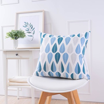 簡約系列抱枕-紛飛葉藍