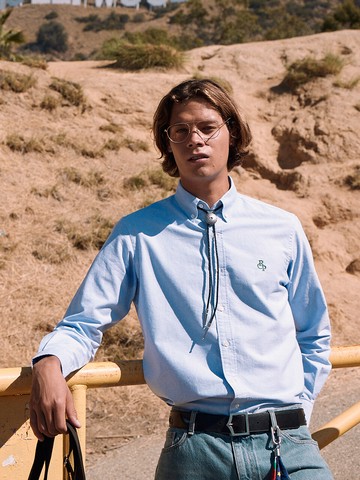 Swivel Logo Oxford Shirt (Blue)