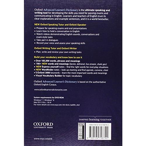 Oxford Advanced Learner's Dictionary: Paperback   DVD   Premium Online Access Code