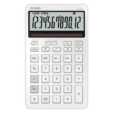 CASIO 卡西歐 12位數計算機 JW-200DQ-WE  雲柔白  1個