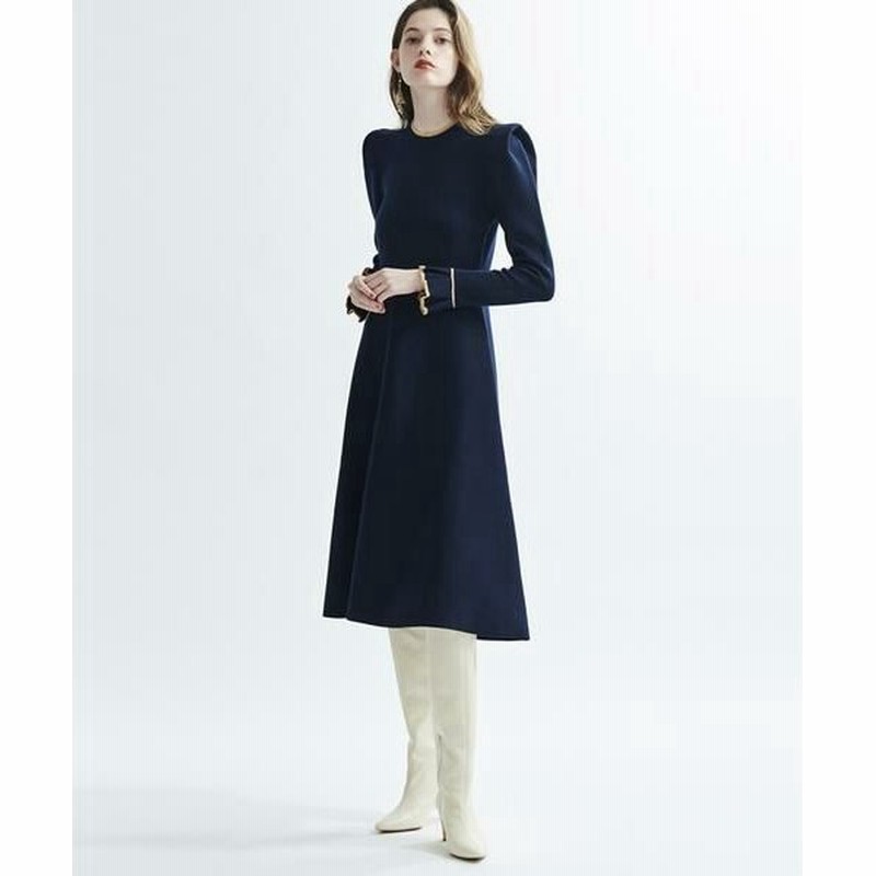 Lanvin En Bleu ランバン オン ブルー スクエアーショルダーニットワンピース 通販 Lineポイント最大0 5 Get Lineショッピング