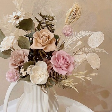 【遇見恆久】韓系小仙女永生玫瑰捧花 乾燥花 永生花 生日禮物 情人節 客製化禮物