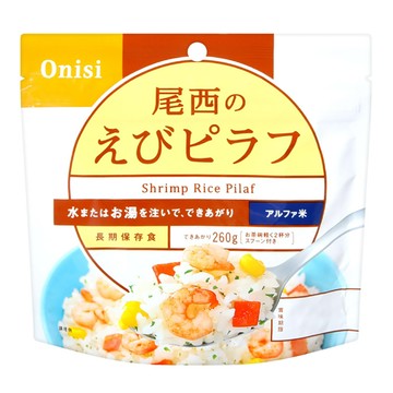 Onisi 尾西 沖泡即食飯 蝦仁風味  100g  1包
