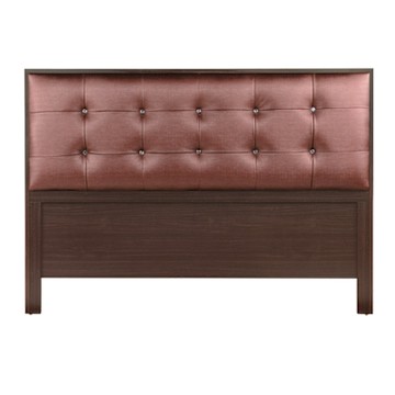 文創集 寶可時尚5尺雙人皮革床頭片(五色可選)-155x5x108cm免組