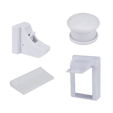 NeoLife 安全防夾手 免打孔兒童磁吸安全鎖/抽屜磁力鎖套組  白色  1組