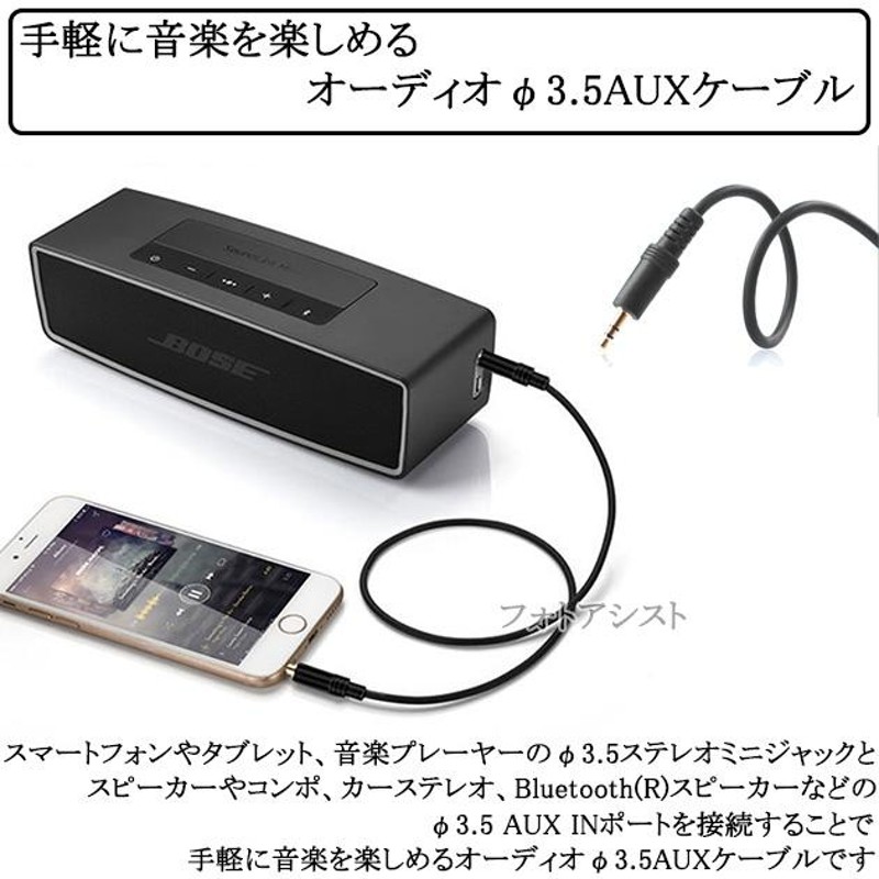 メーカー直売】 JVC ビクター対応 ステレオミニプラグ 3.5mm AUXオーディオケーブル 0.5m 直型-L型 ヘッドホンやスピーカーに  送料無料