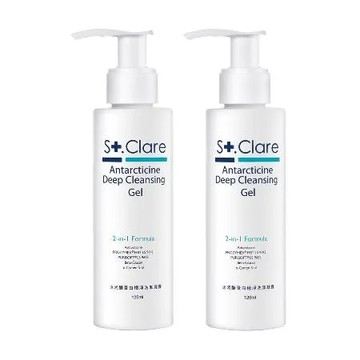 St.Clare聖克萊爾 冰河醣蛋白極淨洗卸凝露120ml(2入組)