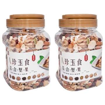 品鮮生活 綜合大堅果桶 八珍玉食  600g  2罐