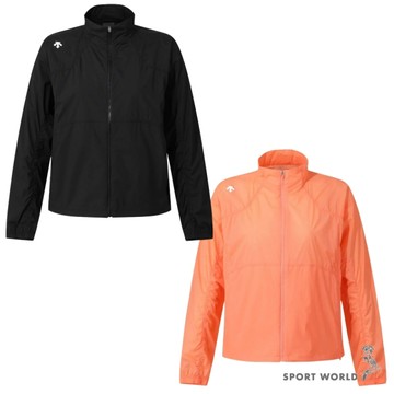 Descente 迪桑特 立領外套 女裝 防風 黑/橘【運動世界】SR122PWT31-BLK0/SR122PWT31-ORG0