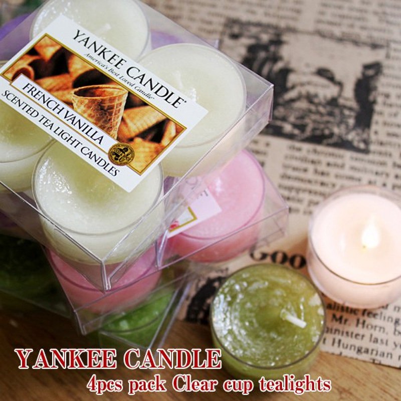 YANKEE CANDLE・ヤンキーキャンドル クリアカップティーライト4個入り（アロマキャンドル フレグランスキャンドル） 通販  LINEポイント最大0.5%GET | LINEショッピング