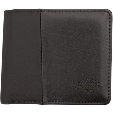 CONVERSE 80379900-80 BI-FOLD LEATHER WALLET 皮革 中夾 (黑色)
