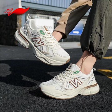 貝哥運動鞋女網面透氣百搭休閑男鞋港風2024春季新款復古老爹鞋女