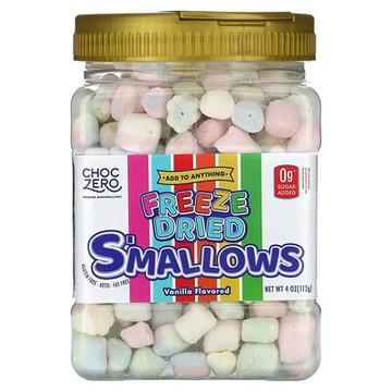 ChocZero, 新鮮凍乾 S'mallows，香草香，4 盎司（112 克）