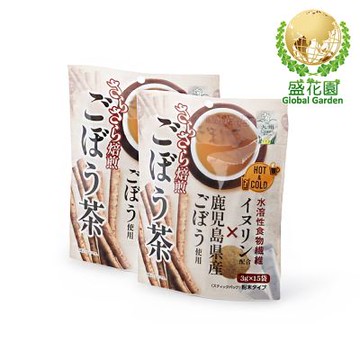 盛花園 日本九州產烘焙牛蒡茶粉(15入/袋，2袋/組)